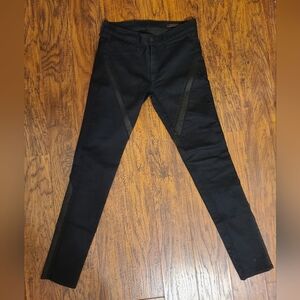 Rag and Bone criss cross lattice lace up skinny jeans